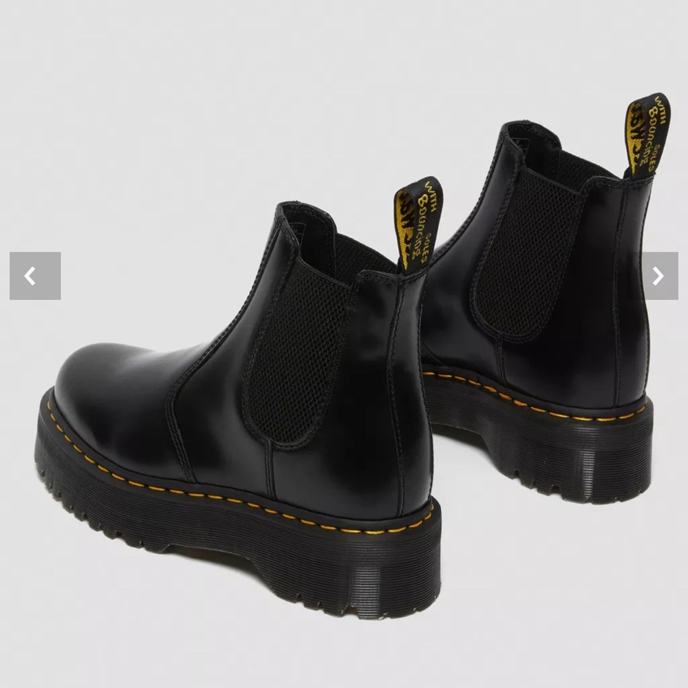 Doc Martens 2976 Smooth Leather Platform Chelsea Boots Size 9 Women Dr Vintage - Picture 3 of 14